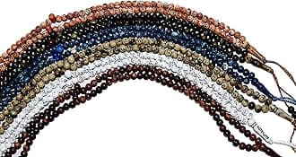 Prayer Beads Islamic Salah Sebha Misbaha 99 Masbaha Tasbeeh Tasbih Tasbeh Sibha Subha Rosary Muslim Islam Allah Muhammad Beads Salat Namaz Sufism Zikr Dhikr Thikr Random (Lot 10)