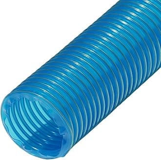 Rubber-Cal 01-203-1.25-12 "PVC Flexduct" General Purpose, 1.25"ID x 12' Fully Stretched, Blue