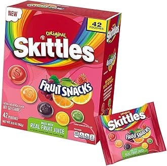 Original Skittles Fruit Snacks, 0.8 oz, 42-count