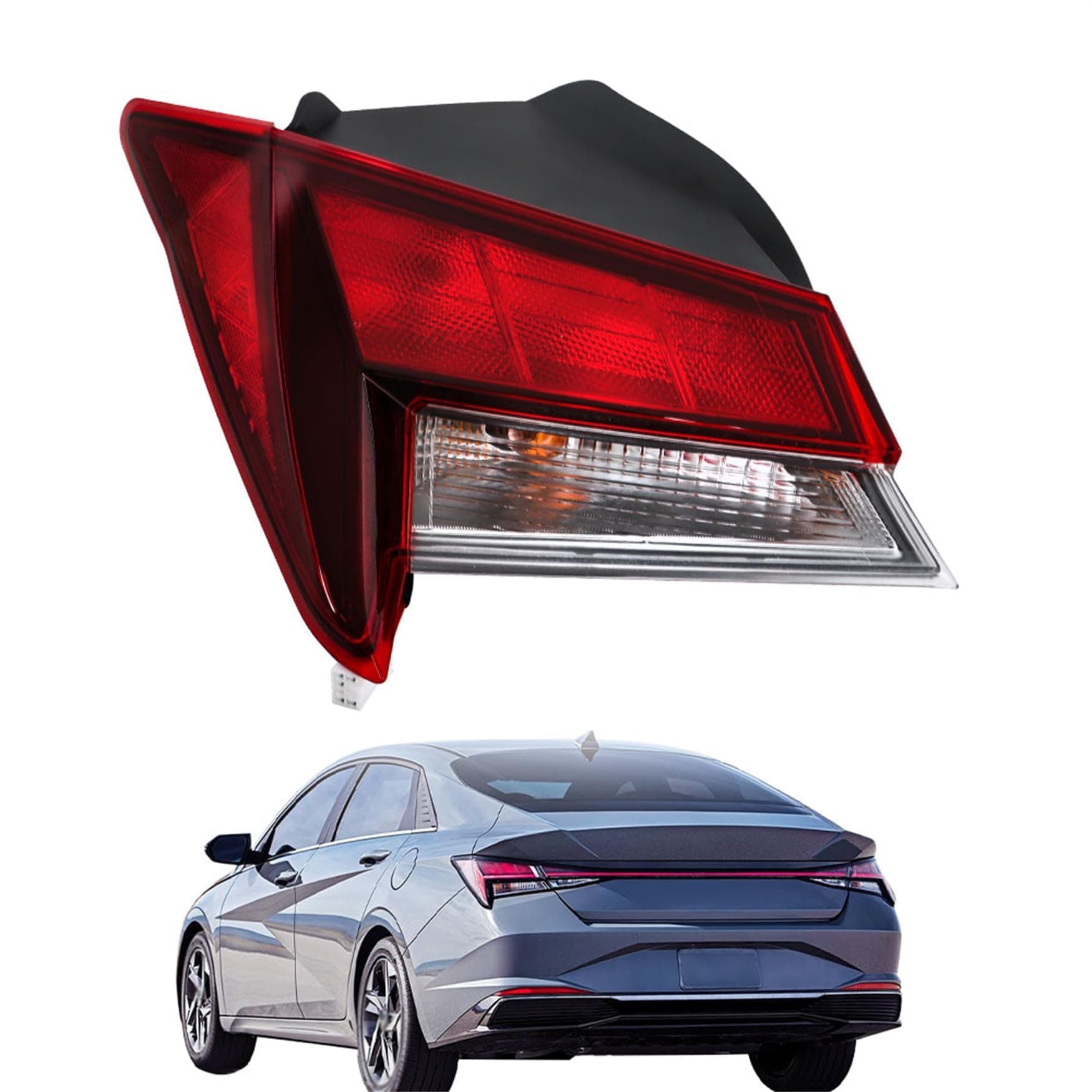 WFLNHB Driver Side Tail Light Brake Light Replacement for Elantra 2021 2022 2023 Halogen Rear Brake Lamp 92401AB000 HY2804169