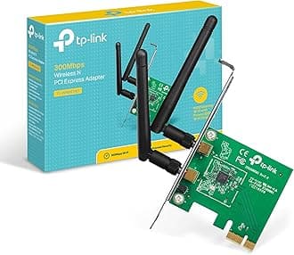 TP-Link TL-WN881ND 300 Mbps Wireless N PCIe WiFi Adapter for PC, PCIe WiFi Card for Desktop, Low-Profile Bracket Included, Supports Windows 10-8.1-8-7-XP (32-64 bit) - Linux 2.6.24-4.1