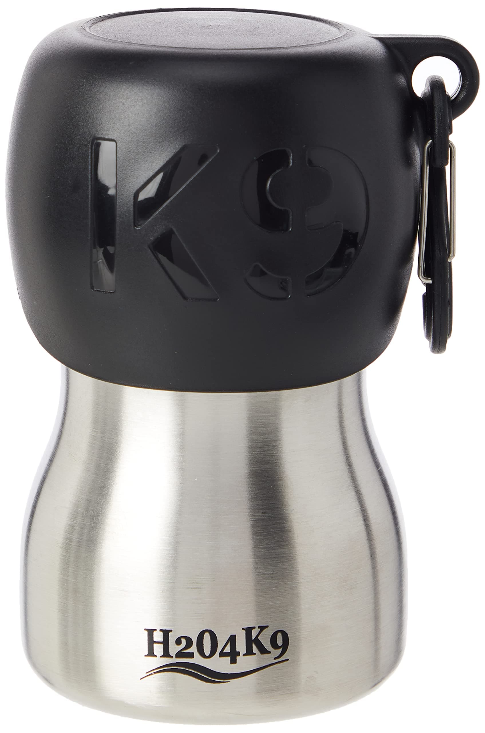 H2O4K9 Water Bottle, 270 ml, Silver