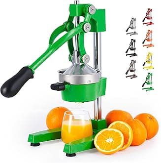 CO-Z Manual Citrus Juicer, Professional Orange Juicer, Green