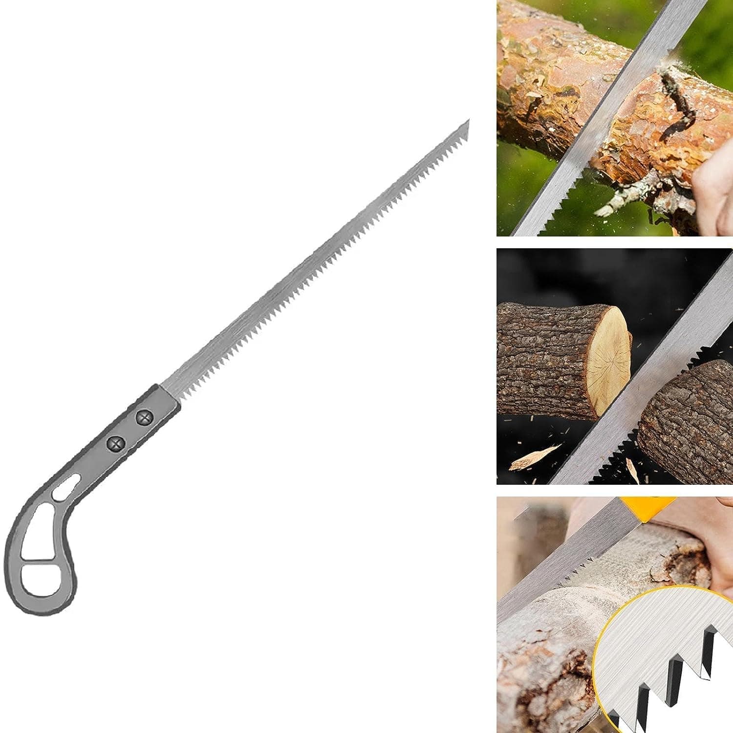 Outdoor Portable Sharp Blade Hand Saw- Mini Wall Panel Rugged Woodworking Small Cutter tool for Camping, Gardening, Hunting, Cutting Wood, PVC, Bone, Pruning Saw with Ergonomic Non-Slip Handle Design
