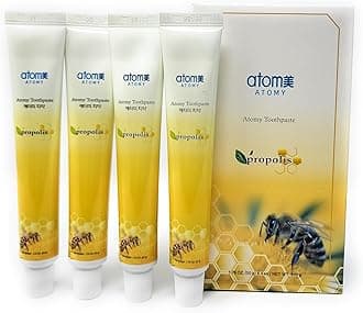 ATOMYPropolis Toothpaste Oral Care Green Tea Extract 1set (50 Grams X 4 Tubes)