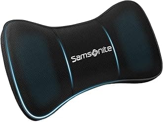 Samsonite SA5248 Travel Pillow for Car, SUV Helps Relieve Neck Pain & Improve Circulation @% Pure Memory Foam Fits Most Vehicles