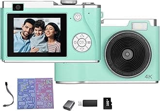 Kids Digital Camera,2.4 Inch TFT Display Camera,with 32GB Card,48MP 8X Digital Zoom,Compact Camera Support Video Recording/Photography/Selfie-Suitable for Children and Beginners