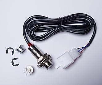 Hall Sensor Cable Inductive Wire + Sensor Magnet for LCD Digital Odometer Speedometer Tachometer Motorcycle Scooter (3 Wire Cable)