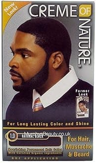 Cream of Nature Mens Hair Colour for Mustaches Beard Natural Black