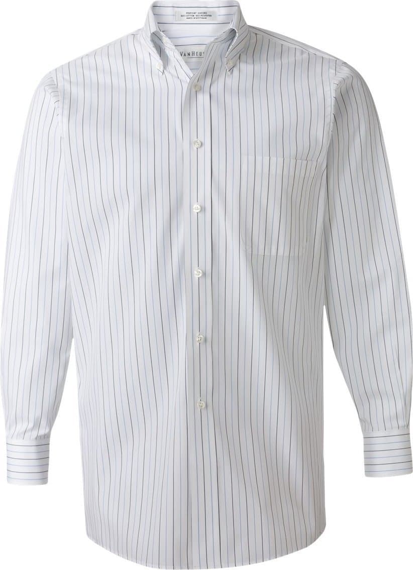 Van Heusen Long Sleeve Button Down Pinpoint Shirt