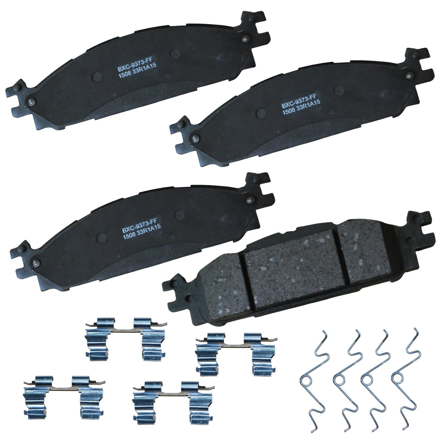 Bendix Premium SBC1508 Ceramic Front Brake Pads for Ford Explorer 2019-2011, Flex 2019-2009, Taurus 2019-2010, Lincoln MKS 2012-2009, MKT 2019-2010