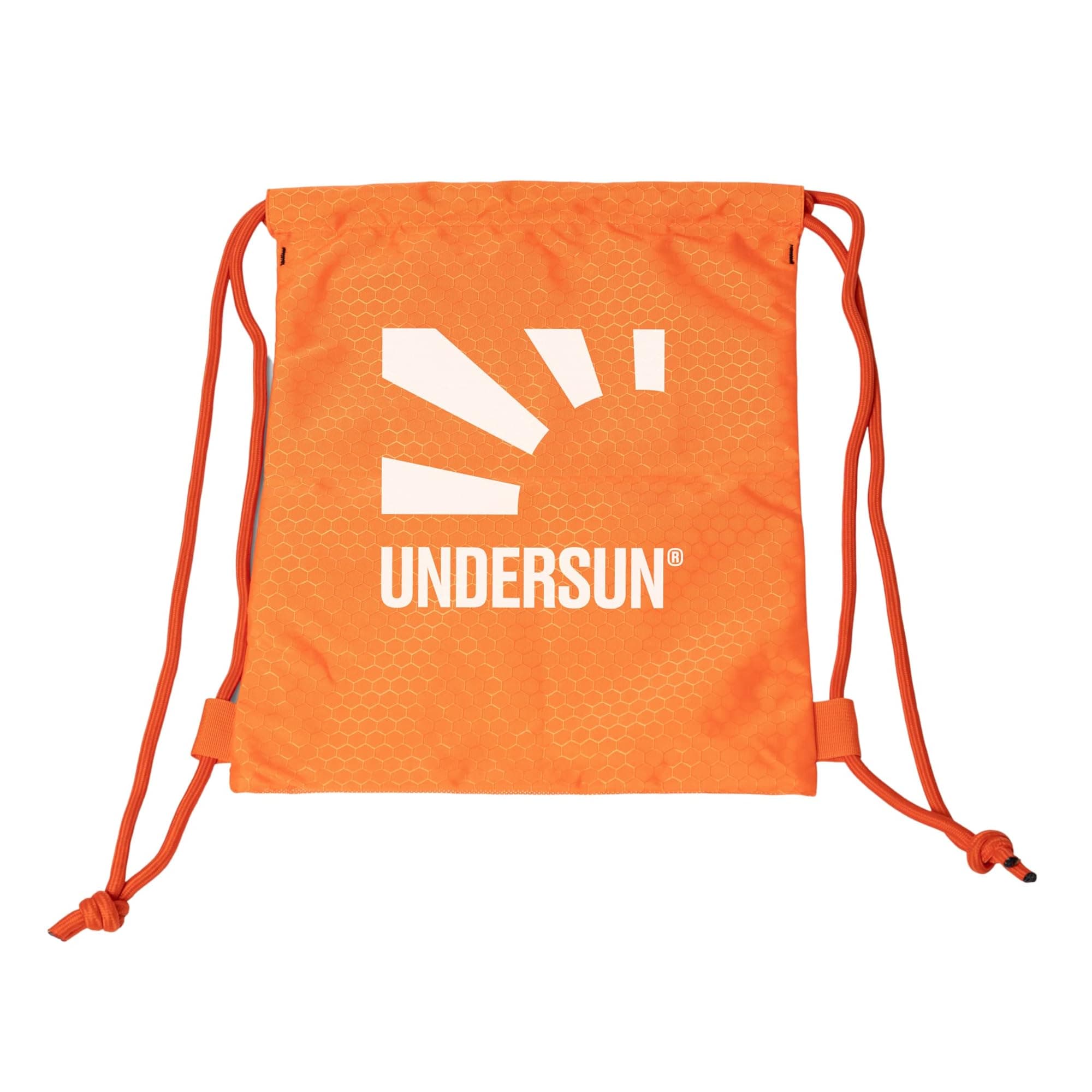 UndersunOrange Large Nylon Backpack, Heavy-Duty, Foldable, with Convenient Pockets