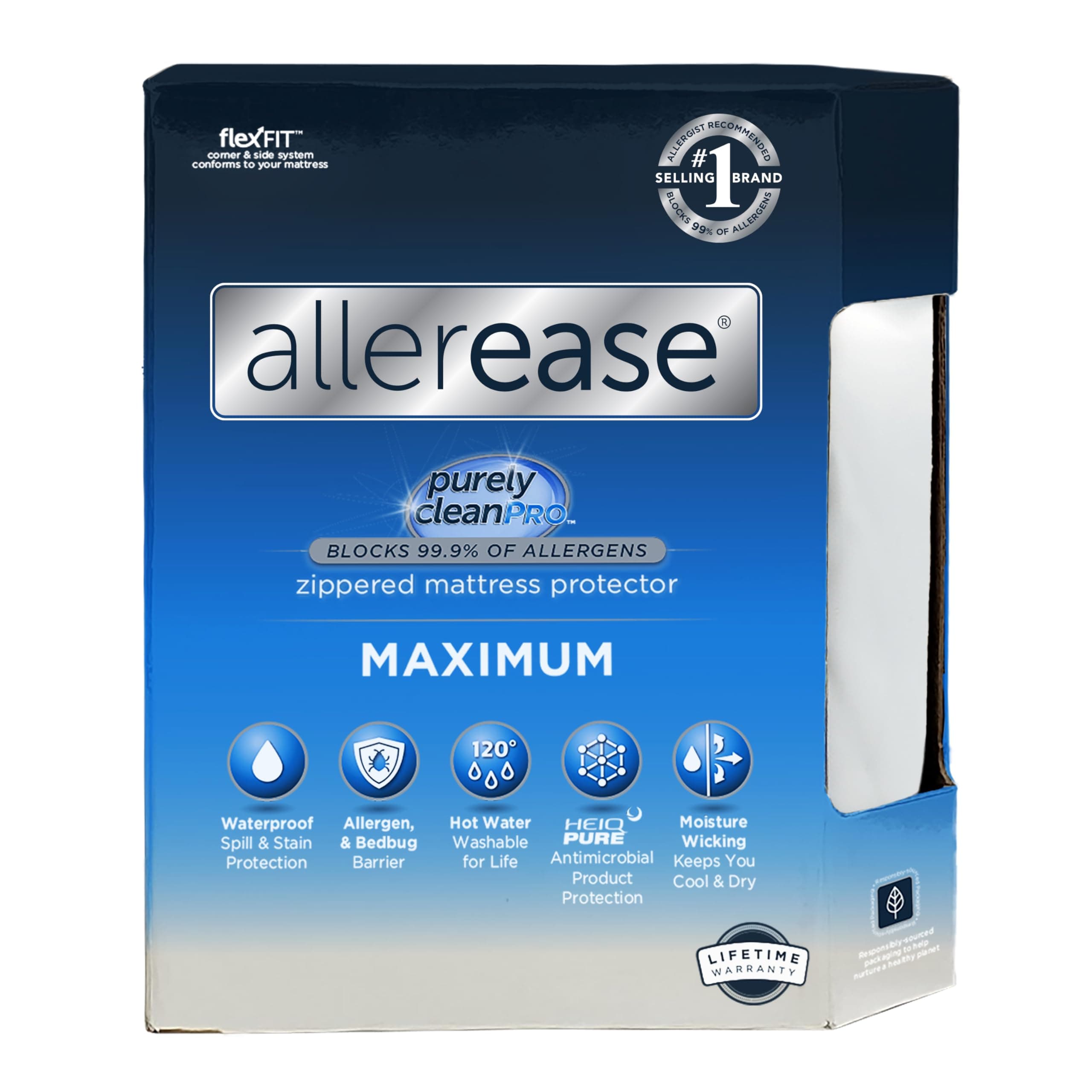 Maximum Allergy Mattress Protector, Queen
