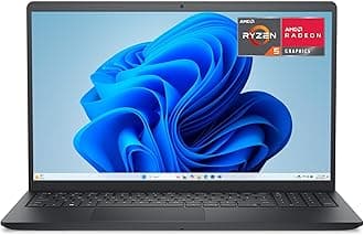 - Dell 15 Laptop DC15255-15.6-inch FHD 120Hz Display, AMD Ryzen 5-7520U, 8GB LPDDR5 RAM, 512GB SSD, Radeon 610M Graphics, Windows 11 Home, Onsite Service - Carbon Black