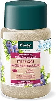 Kneipp Stiff & Sore Juniper Mineral Bath Salt with Wintergreen & Rosemary - 17.6 oz - Up to 10 Baths