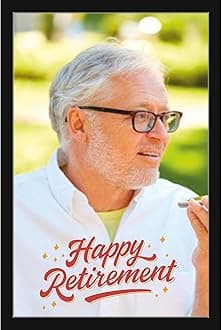 Mad Masters Retirement Customized Photo Frames with Photo Upload, Personalised Gift (Retirement)