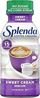 Sugar Free, Low Calorie Sweet Cream Coffee Creamer, 8 Fl Ounces Bottle (Pack of 6)