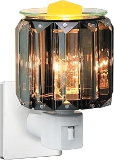 Pluggable Fragrance Warmer-Crystal Electric Wax Melt Burner -Candle Melt Warmer -Wall Plug in Wax Burner Warming Scented Candle Wax Melts and Tarts or Fragrance Oils