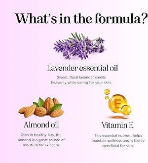 Lavender Massage Oil for Couples Relaxation - Non Greasy Non Staining Irresistibly Silky Full Body Massage Oil for Massage Therapy with Lavender Essential Oil - Therapeutic Grade Non GMO and Vegan