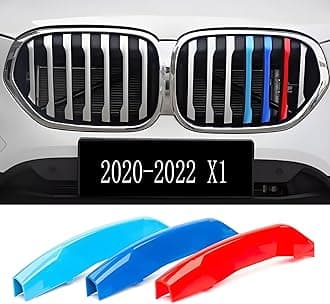 IIKSDII Front Grille Insert Trims Strips Grills For 2020 2021 2022 X1 F48 Exterior Decoration Accessories 3 PCS