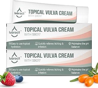Topical Vulva Cream - Daily Feminine Care Moisturizer Helping with Vaginal Dryness, Burning, Itching, Lubrication & Comfort for Women Estrogen Free, Non-GMO. Omega-7, Vitamin E - 1.76 Fl Oz, 2 Pack