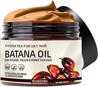 Raw Batana Oil for Hair Growth, Natural Pure Dr Sebi Batana Hair Oil from Honduras, Unrefined Organic Batana Oil for Anti Hair Loss, Prevent Hair Eliminates Split Ends for Men & Women, 3.85 FL oz