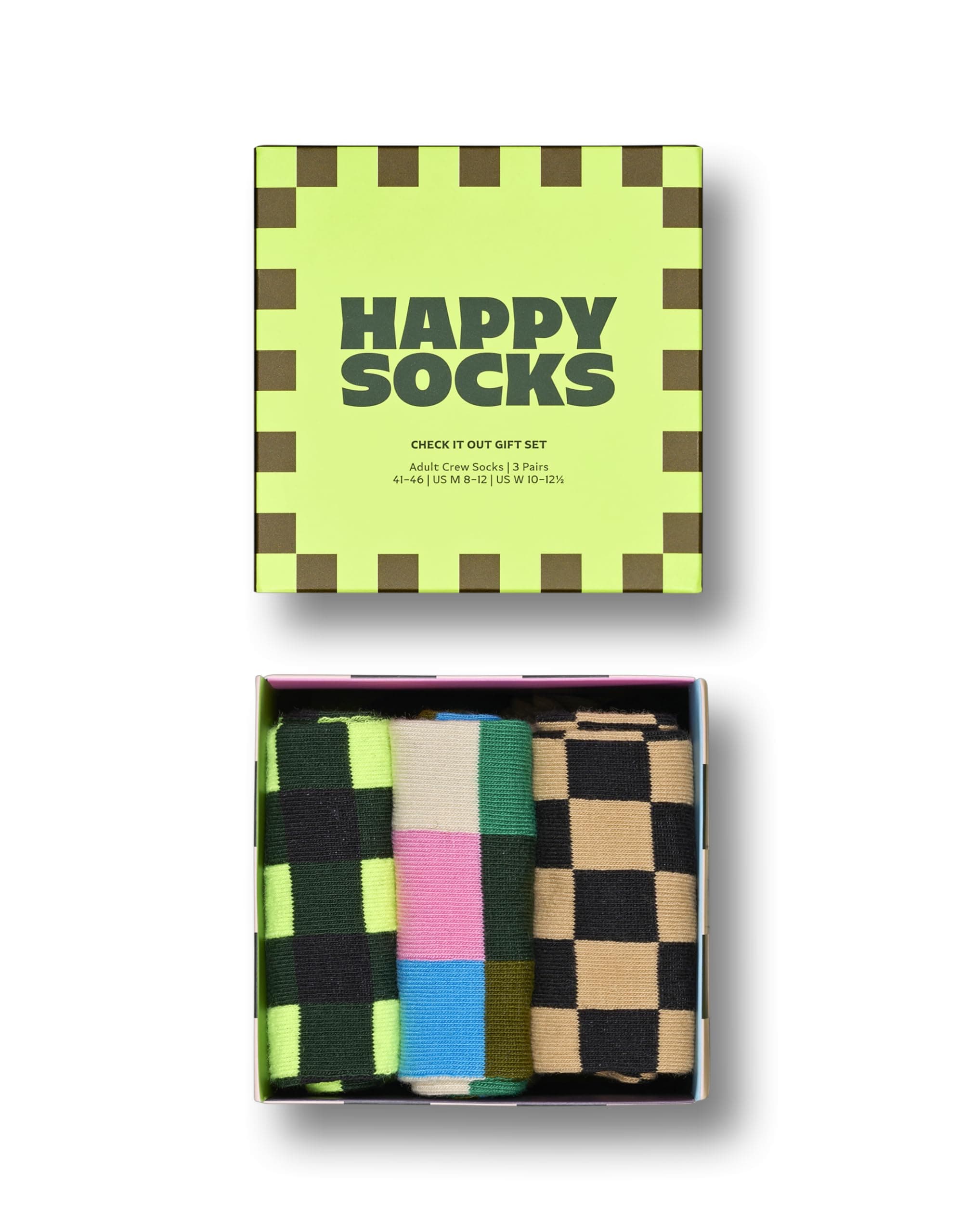 Happy Socks3-Pack Check It Out Socks Gift Set