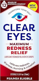Clear Eyes | Maximum Redness Relief Eye Drops | 0.5 FL OZ