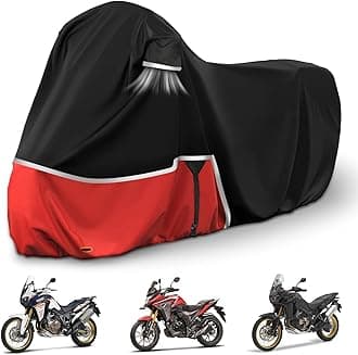 Waterproof Motorcycle Cover Replace for Honda Africa Twin and NC750X/CB500X, 420D Oxford Cloth Motorcycle Cover for Snow Rain Dust Protection