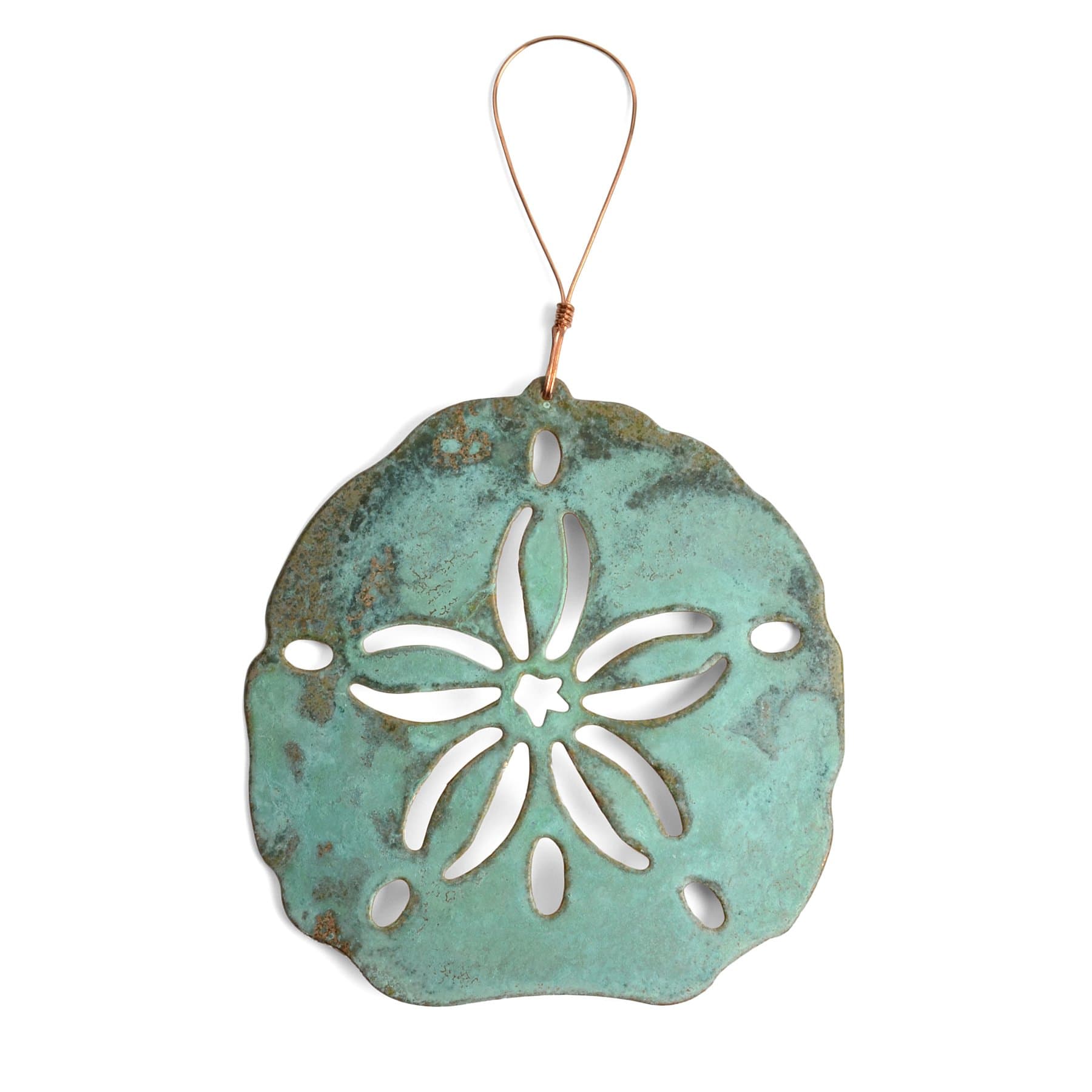 Dos Damas Designs Sand Dollar Copper Ornament