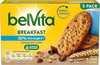 Breakfast Biscuits Low Sugar Chocolate Chips, 225 g (Pack of 1)