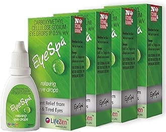 EyeSpa Eye Drops 10ML | Relaxing Eye Drop for Dry & Tired Eyes | Relief From Burning, Itching, And Irritational Eye | Lifezen (Pack of 4)