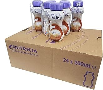 Fortisip24X CHOCOLATE NUTRITIONAL HIGH ENERGY MILKSHAKE SUPPLEMENT 200ML BOTTLE