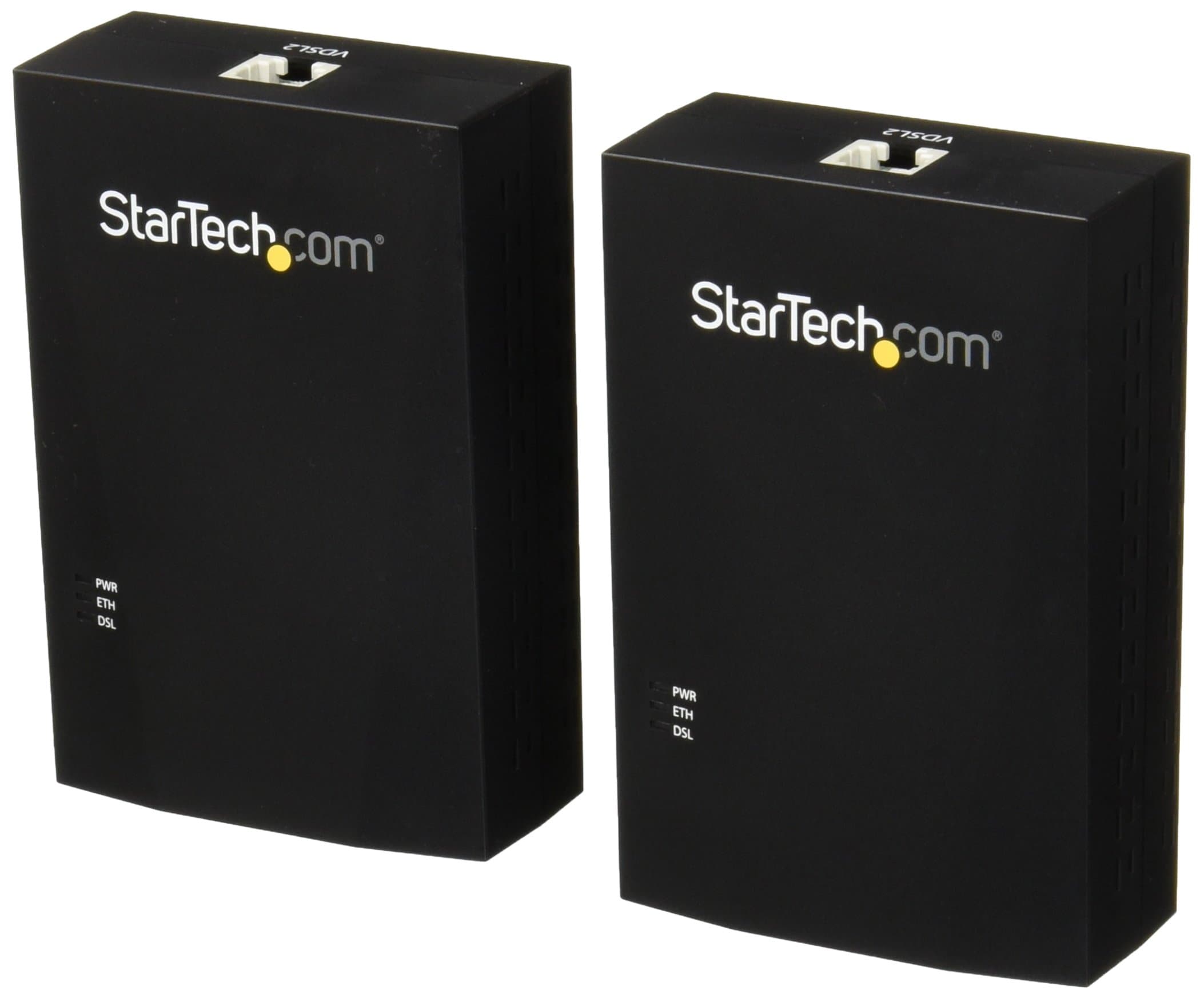 StarTech.com Ethernet Extender Kit Over VDSL2 Copper Phone Line - 10/100Mbps Converter - 1.5km -Long Range RJ45 LAN Network Extender to RJ11 w/ESD (110VDSLEXT2)