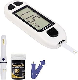 - Control D White 50 Strips & Glucometer