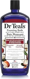 Dr Teal's Foaming Bath with Pure Epsom Salt, Shea Butter & Almond, 34 fl oz