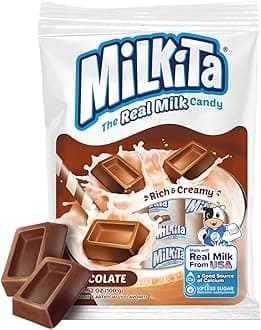 Creamy Chocolate Milk Candy – Low-Sugar Healthy Sweets with Real Milk for Kids & Adults – Fat Free & Gluten Free Candy with Calcium for Everyday Indulgence (25 Count Bag)