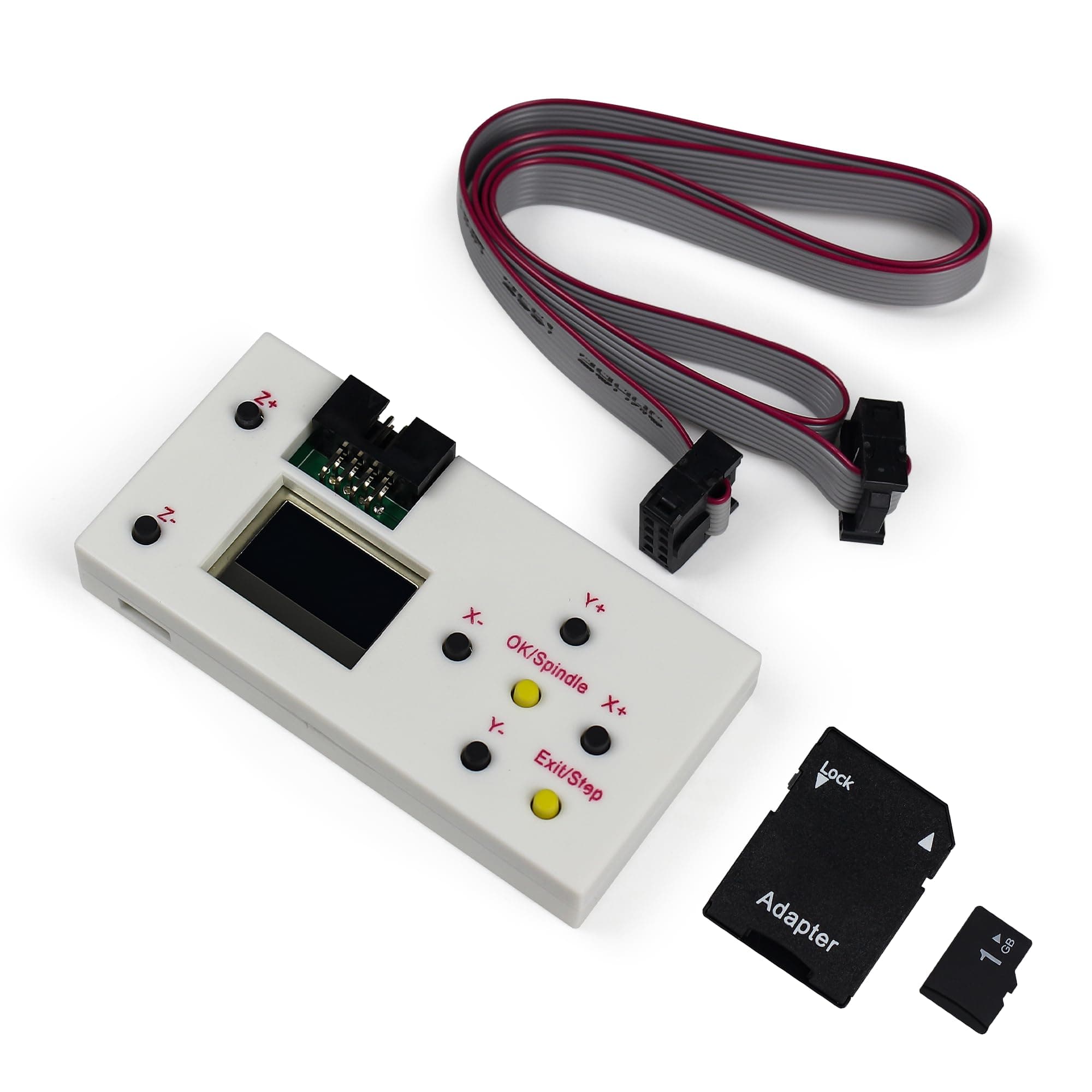 3 Axis GRBL Offline Controller Board Remote Hand Control LCD Screen Off-line Control Module for 1610 3018 PRO CNC Router Carving Milling Engraving Machine Offline CNC Controller