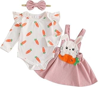 Christmas Baby Girl Outfit Newborn Cute Elk Fly Sleeve Romper Overall Dress Infant Girls Fall Winter Skirt Set
