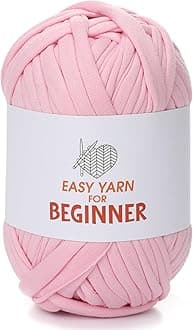 T-Shirt Yarn for Croheting Knitting - 1 PC Chunky Thick Yarn for Bags Blanket Cushions Slippers Storage Baskets Projects, Fabric Yarn 100g (3.5oz), DIY Handmade Knitting Gift