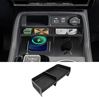 Neepiar Center Console Organizer Compatible with 2023 2024 2025 Honda Pilot Secondary Storage Box ABS Material Insert Divider Interior Accessories
