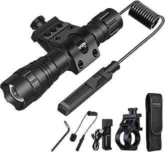 DARKBEAM ir Flashlight Infrared 850nm Light LED Rechargeable Mini for Night Vision, Handheld Tactical ir Illuminator, Focus Adjustable, Portable for Hunting, Observation, Search, with Clip
