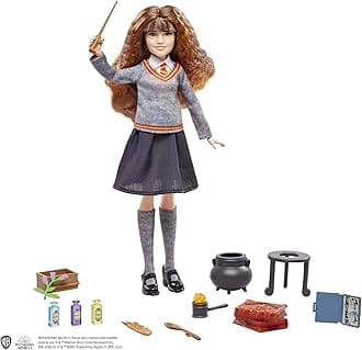 Harry Potter Hermione's Polyjuice Potions Doll & Playset, with Hermione Granger Doll in Hogwarts Uniform & Accessories, Toy for 6 Year Olds & Up