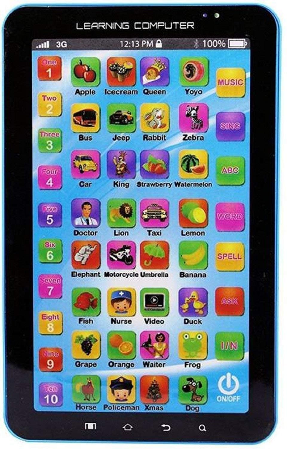 SRR Sita Ram Retails P1000 Educational Learning Computer Tablet for Boys and Girls (Upto 3 Years of Age)