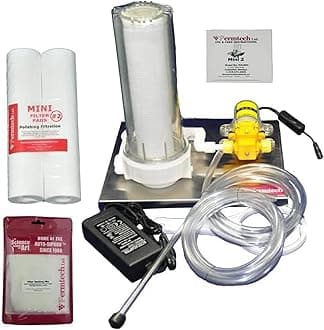 Fermtech Mini 2 Home Pro 10 Inch Cartridge Single Liquid Filter System, Stainless Steel Wine Beer Mead Kombucha Filter Machine, Mini Jet Hydraulic Filtering Filtration Technology No Spill System