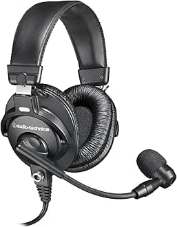 Audio-Technica BPHS1 Wired Over The Ear Headset with Mic (Black)