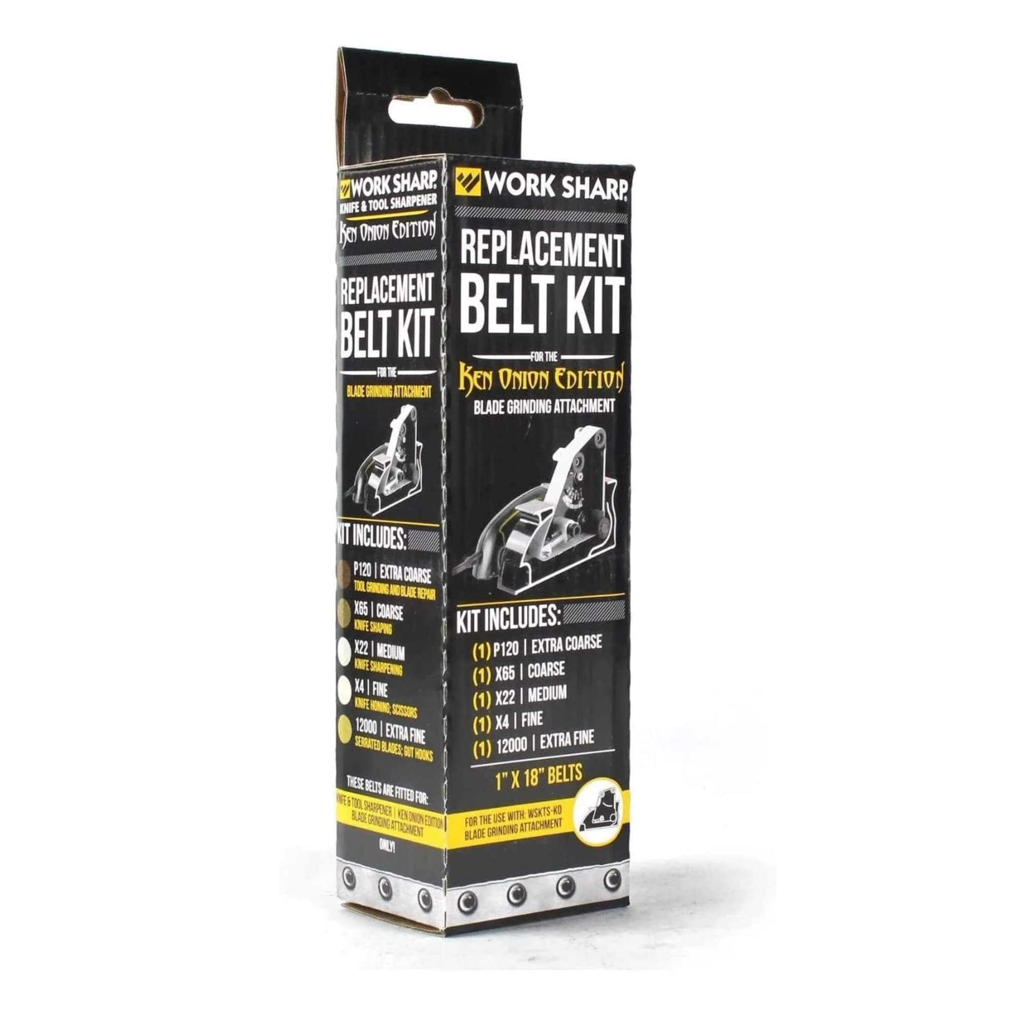 Work Sharp Ken Onion Blade Grinding Attachment Replacement Abrasive Belt Kit - for use with Item Number 45478, Model Number WSSAKO81115