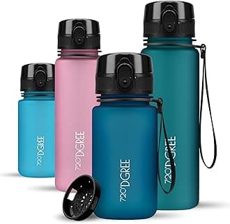 720°DGREE Water Bottle “uberBottle“ +Sieve - 350ml, 500ml, 650ml, 1L, 1.5l - BPA-Free Tritan, Leakproof, Reusable Drinking Bottle - Sports Bottle for Gym, Fitness, Kids, Bike, Travel, School, Office
