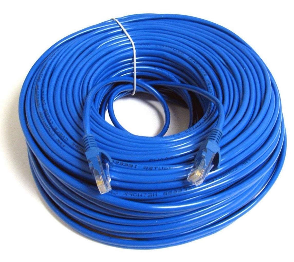 150ft Blue RJ45 CAT6 Ethernet LAN Network Internet Computer Patch Solid Wire 23 AWG UTP Cable
