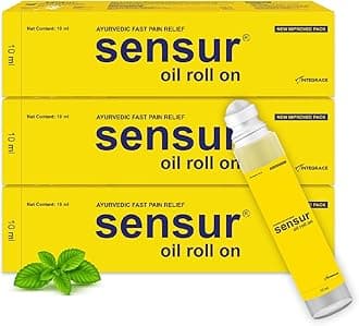 - Natural and Ayurvedic Pain Relief Oil Roll On, 10ml (Pack of 3) | Fast Relief All Pains, One solution